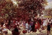 Adolph von Menzel Nachmittag im Tuileriengarten china oil painting artist